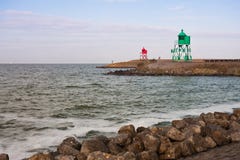 Entrance Of The Harbor Of Stavoren,the Netherlands Royalty Free Stock Image Entrance Of The Harbor Of Stavoren,the Netherlands Royalty Free Stock Image