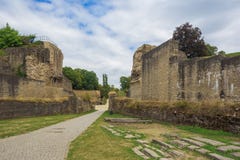 Entrare in anfiteatro romano immagini stock Entrare in anfiteatro romano immagini stock
