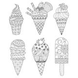 Entregue a zentangle tirado o fundo floral para a página colorindo e as outras decorações Imagens de Stock Royalty Free Entregue a zentangle tirado o fundo floral para a página colorindo e as outras decorações Imagens de Stock Royalty Free