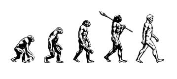 Entwicklung des Mannes vektor abbildung Entwicklung des Mannes vektor abbildung