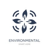 Environmental icon. Trendy flat vector Environmental icon on white background from smart home collection vector illustration Environmental icon. Trendy flat vector Environmental icon on white background from smart home collection vector illustration