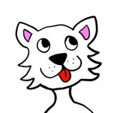 Epic White Dog vector illustration Epic White Dog vector illustration