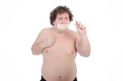 episoden Dicker Mann Nackt und angekleidet lizenzfreie stockfotos episoden Dicker Mann Nackt und angekleidet lizenzfreie stockfotos