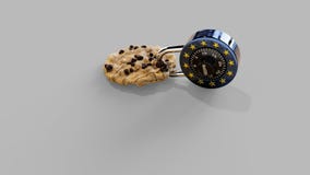 EPrivacy GDPR Europe Cookie w/ Shadows royalty free stock photos EPrivacy GDPR Europe Cookie w/ Shadows royalty free stock photos