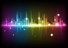 Equa de la música del espectro del disco de la tecnología digital del fondo del extracto ilustración del vector Equa de la música del espectro del disco de la tecnología digital del fondo del extracto ilustración del vector