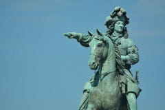Equestrian statua ludwik xiv Przy Versailles obrazy stock Equestrian statua ludwik xiv Przy Versailles obrazy stock