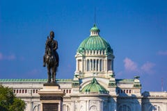 Royal Plaza,Dusit Palace and Sanam Suea Pa,Bangkok,Thailand on March 3,2018:Equestrian Statue of King Chulalongkorn and Anantasam stock image Royal Plaza,Dusit Palace and Sanam Suea Pa,Bangkok,Thailand on March 3,2018:Equestrian Statue of King Chulalongkorn and Anantasam stock image