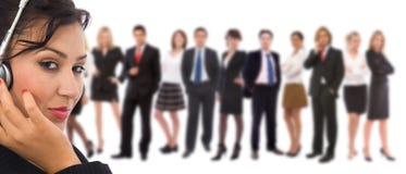 Equipe do serviço de atenção a o cliente foto de stock royalty free Equipe do serviço de atenção a o cliente foto de stock royalty free