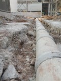 Equipment and tools are working on construction site. royalty free stock photo Equipment and tools are working on construction site. royalty free stock photo
