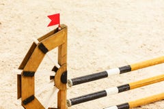 Equitation. Obstacle for jumping horses. Royalty Free Stock Images Equitation. Obstacle for jumping horses. Royalty Free Stock Images