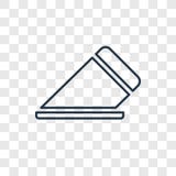 Eraser concept vector linear icon isolated on transparent background, Eraser concept transparency logo in outline style stock illustration Eraser concept vector linear icon isolated on transparent background, Eraser concept transparency logo in outline style stock illustration