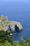 Eremitério de San Juan de Gaztelugatxe foto de stock Eremitério de San Juan de Gaztelugatxe foto de stock