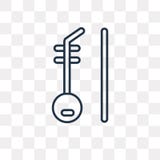 Erhu vektorsymbol som isoleras på genomskinlig bakgrund, linjära Erhu vektor illustrationer Erhu vektorsymbol som isoleras på genomskinlig bakgrund, linjära Erhu vektor illustrationer