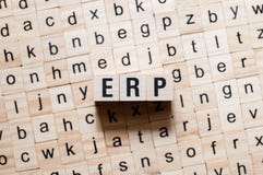 Erp przedsięwzięcia zasoby planowania słowa pojęcie fotografia stock Erp przedsięwzięcia zasoby planowania słowa pojęcie fotografia stock