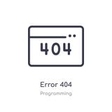 error 404 outline icon. isolated line vector illustration from programming collection. editable thin stroke error 404 icon on stock illustration error 404 outline icon. isolated line vector illustration from programming collection. editable thin stroke error 404 icon on stock illustration
