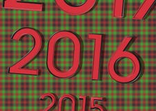 2015 ersetzt 2016 und 2017 sein Gleiches ein Kalender auf Weihnachtshintergrund stock abbildung 2015 ersetzt 2016 und 2017 sein Gleiches ein Kalender auf Weihnachtshintergrund stock abbildung