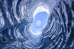 Erstaunliche Glazial- Höhle lizenzfreie stockfotos Erstaunliche Glazial- Höhle lizenzfreie stockfotos