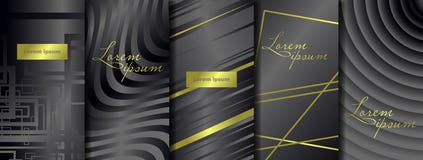 Erstklassige Verpackenluxusschablonen Gesetzte Verpackenschablonen des Vektors mit unterschiedlicher Beschaffenheit für Luxusprod stock abbildung Erstklassige Verpackenluxusschablonen Gesetzte Verpackenschablonen des Vektors mit unterschiedlicher Beschaffenheit für Luxusprod stock abbildung