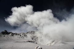 Eruption of Volcan Ubinas in Peru