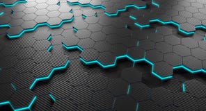 Esagono della fibra del carbonio royalty illustrazione gratis Esagono della fibra del carbonio royalty illustrazione gratis