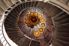 Escalera espiral del círculo imágenes de archivo libres de regalías Escalera espiral del círculo imágenes de archivo libres de regalías