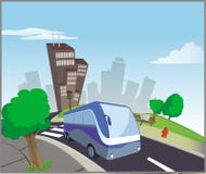 Escena de la ciudad ilustración del vector Escena de la ciudad ilustración del vector