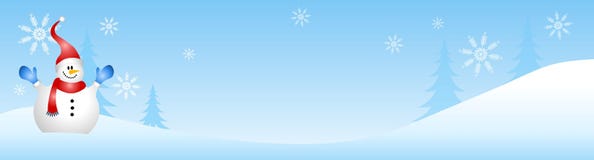 Escena del invierno del muñeco de nieve libre illustration Escena del invierno del muñeco de nieve libre illustration