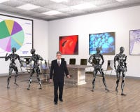Escritório para negócios, tecnologia, robôs, vendas Escritório para negócios, tecnologia, robôs, vendas