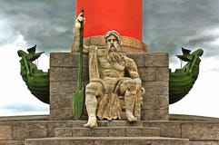 Escultura de Sea King en la columna rostral libre illustration Escultura de Sea King en la columna rostral libre illustration