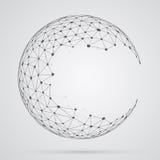 Esfera global de la malla Figura de estrella blanca