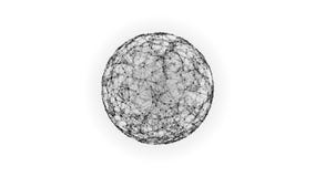 Esfera, globo e espaço sob a forma de um plexo Fundo geométrico abstrato com linhas, os pontos e triângulos moventes ilustração do vetor Esfera, globo e espaço sob a forma de um plexo Fundo geométrico abstrato com linhas, os pontos e triângulos moventes ilustração do vetor