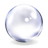 Esfera transparente ilustração stock Esfera transparente ilustração stock