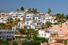 Espagnol de solénoïde de costa del landscape nerja Photographie stock libre de droits