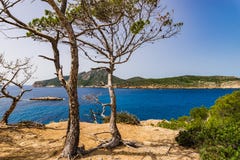 España Majorca, señal natural de la isla del Sa Dragonera foto de archivo libre de regalías España Majorca, señal natural de la isla del Sa Dragonera foto de archivo libre de regalías
