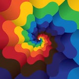 Espiral infinita abstrata colorida do fundo brilhante das cores ilustração royalty free Espiral infinita abstrata colorida do fundo brilhante das cores ilustração royalty free
