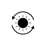 Esponga al sole, icona della freccia su fondo bianco Può essere usato per il web, il logo, il app mobile, UI UX royalty illustrazione gratis Esponga al sole, icona della freccia su fondo bianco Può essere usato per il web, il logo, il app mobile, UI UX royalty illustrazione gratis
