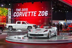 Esposizione automatica 2015 della corvetta ZO6 Detroit immagine stock libera da diritti Esposizione automatica 2015 della corvetta ZO6 Detroit immagine stock libera da diritti