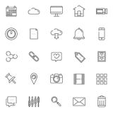 Essentials outline icons set Stock Images Essentials outline icons set Stock Images