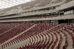 Estadio nacional en Varsovia imágenes de archivo libres de regalías Estadio nacional en Varsovia imágenes de archivo libres de regalías