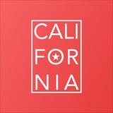 Estado de California en fondo moderno coralino de vida stock de ilustración Estado de California en fondo moderno coralino de vida stock de ilustración