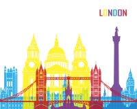 Estallido del horizonte de Londres stock de ilustración Estallido del horizonte de Londres stock de ilustración