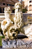 Estatua de la fuente pretoriana en la plaza Pretoria en Palermo, Italia fotografía de archivo Estatua de la fuente pretoriana en la plaza Pretoria en Palermo, Italia fotografía de archivo