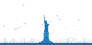 Estatua del esquema de Liberty New York libre illustration Estatua del esquema de Liberty New York libre illustration
