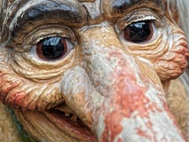 Estatua noruega del carácter de la cara del duende del primer Imagen de archivo libre de regalías Estatua noruega del carácter de la cara del duende del primer Imagen de archivo libre de regalías