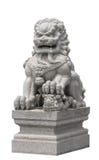 Estilo chinês da escultura de pedra do leão Foto de Stock Estilo chinês da escultura de pedra do leão Foto de Stock