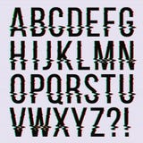 Estilo de la interferencia, tipo inglés del vector del viejo de la televisión de la pantalla efecto de la distorsión, fuente, let libre illustration Estilo de la interferencia, tipo inglés del vector del viejo de la televisión de la pantalla efecto de la distorsión, fuente, let libre illustration