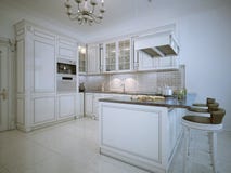 Estilo del art déco de la cocina Fotografía de archivo libre de regalías Estilo del art déco de la cocina Fotografía de archivo libre de regalías