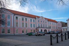 Estonia Tallinn Toompea castle, parliament building royalty free stock photography Estonia Tallinn Toompea castle, parliament building royalty free stock photography