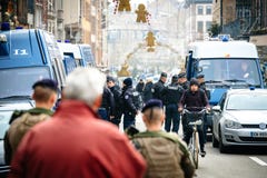 Estrasburgo Francia después de attentados terroristas en el mercado de la Navidad fotos de archivo Estrasburgo Francia después de attentados terroristas en el mercado de la Navidad fotos de archivo