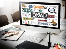 Estrategia de marcado en caliente de la marca que comercializa concepto creativo fotografía de archivo libre de regalías Estrategia de marcado en caliente de la marca que comercializa concepto creativo fotografía de archivo libre de regalías